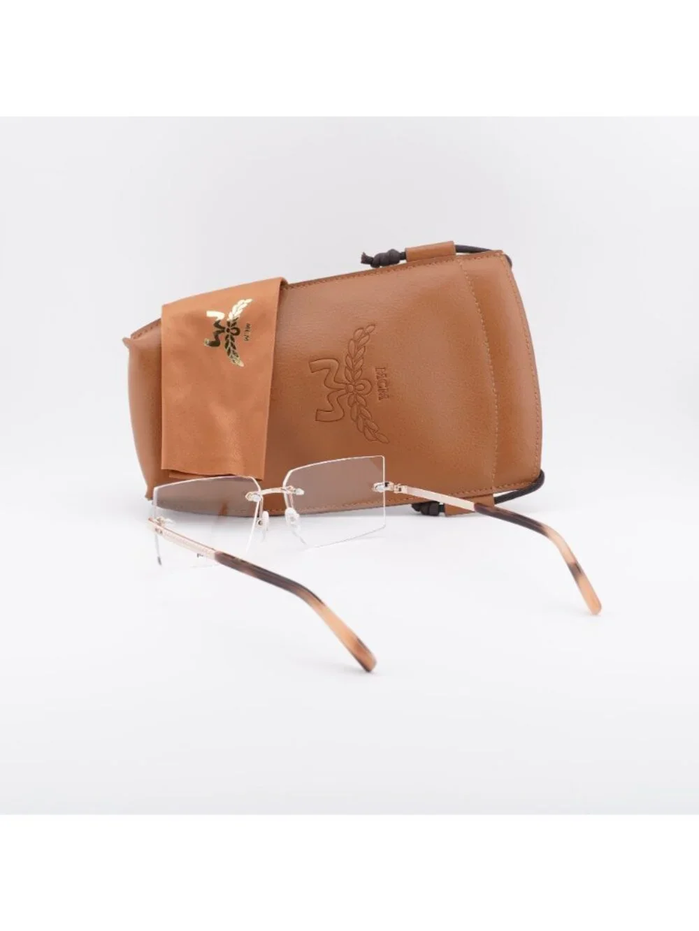 MCM MW5018-H 028 Rectangle Eyeglasses - Shiny Rose Gold 56mm